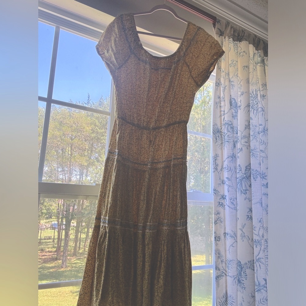Super cute calico prairie dress square dance dress